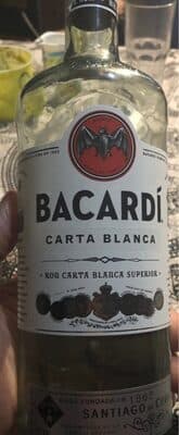 bacardi ron blanco 1l