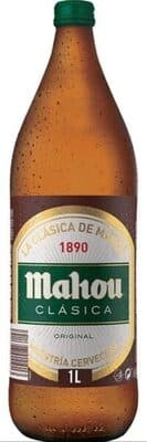 mahou botella cristal 1 l classico